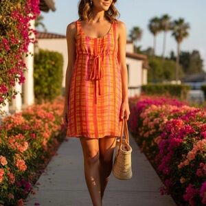 Cynthia Rowley Colorful Plaid Dress
